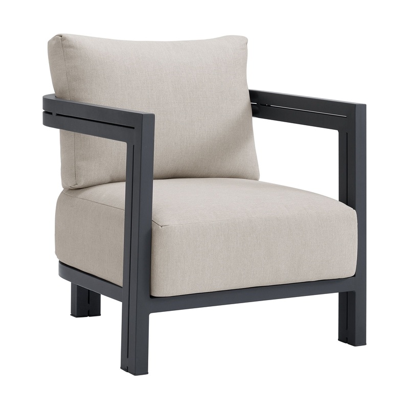 Playa – Chair (Set of 2) – Dark Gray / Beige