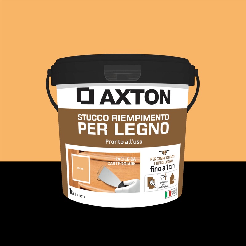 STUCCO PER LEGNO NEUTRO IN PASTA AXTON 1 KG