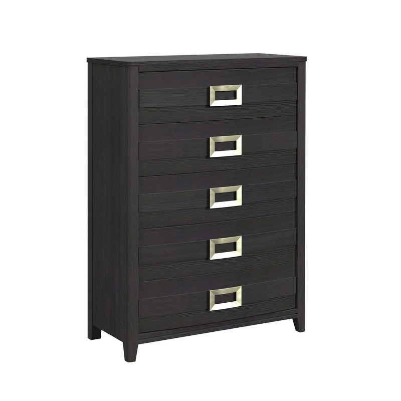 Tobias – 5-Drawer Chest – Black