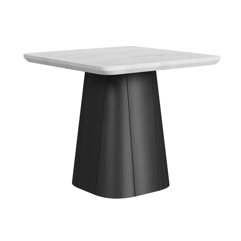 Edison – End Table – White And Black