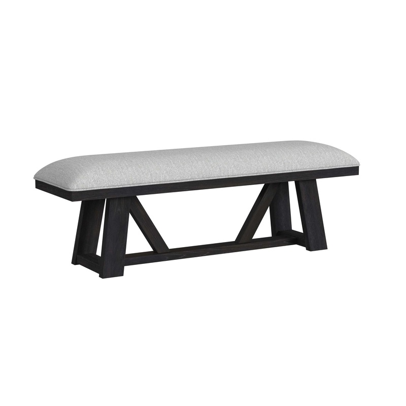 Transcend – Dining Bench – Charcoal / Light Gray