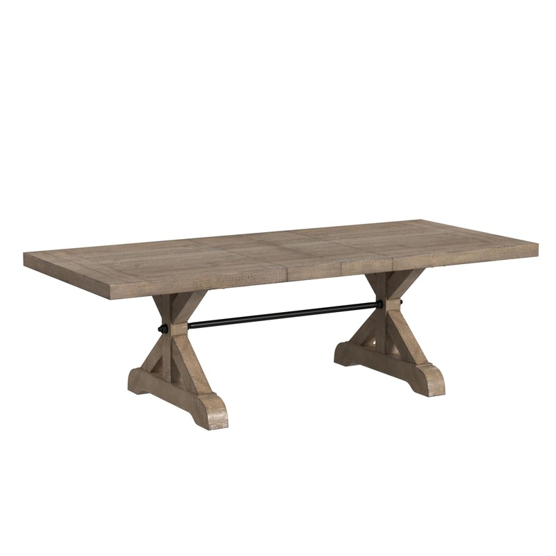 Yellowstone – Dining Table With 2X12 Leaves – Gray