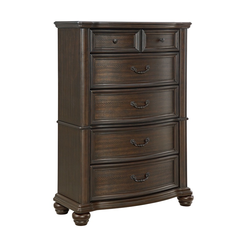 Brunswick – 5-Drawer Chest – Mahogany