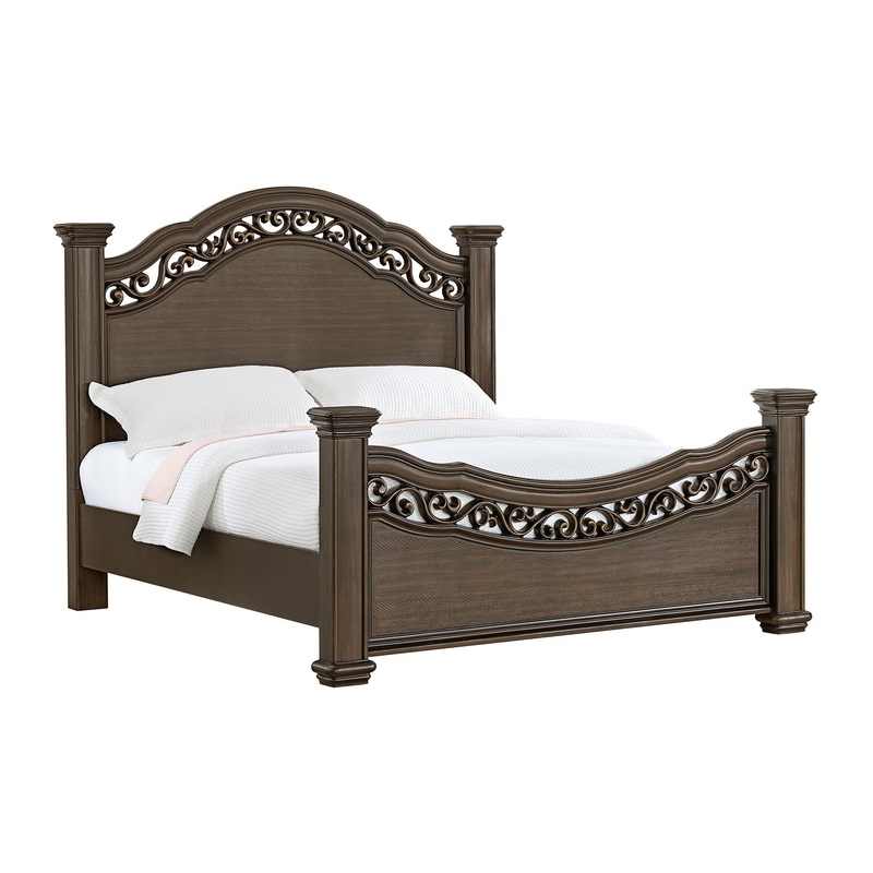 Brunswick – Panel Bed|Dark Brown|Queen|King