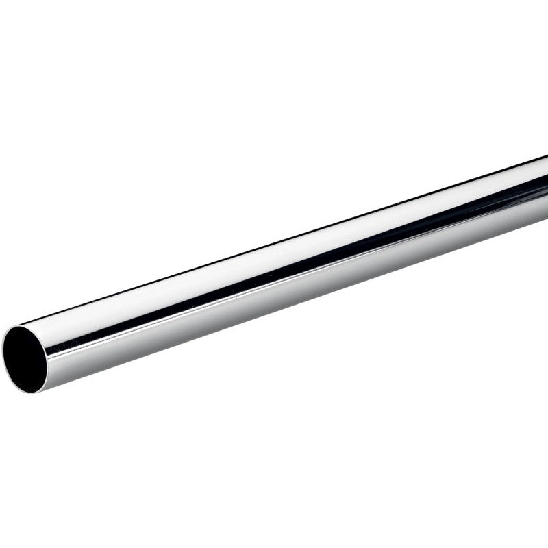 CLOSET TUBE SUPPORT D25X1000MM CHROME