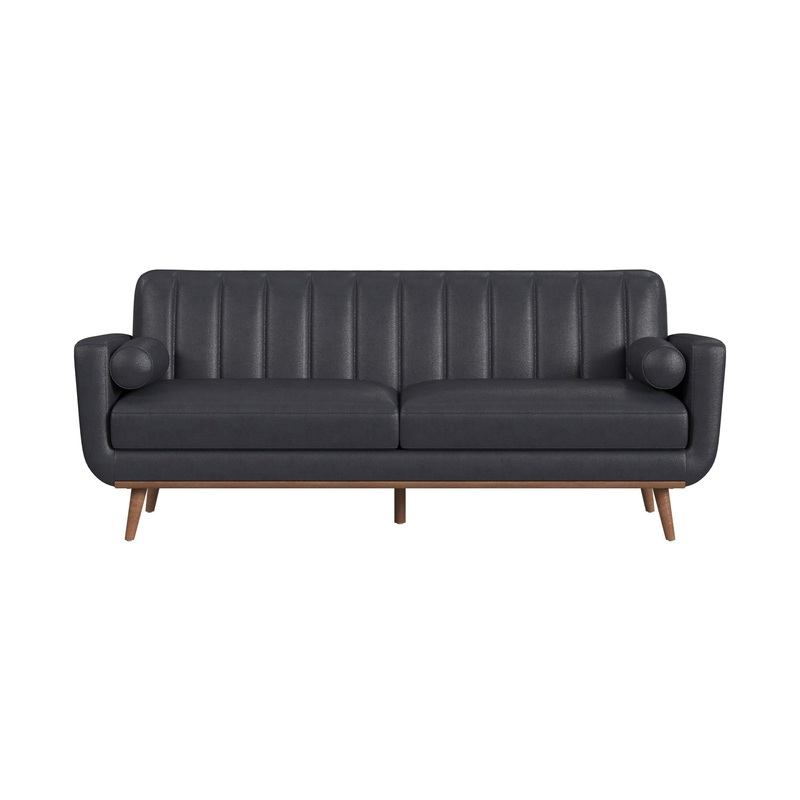 Horizon – Sofa With Wood Front And 2 Pillows