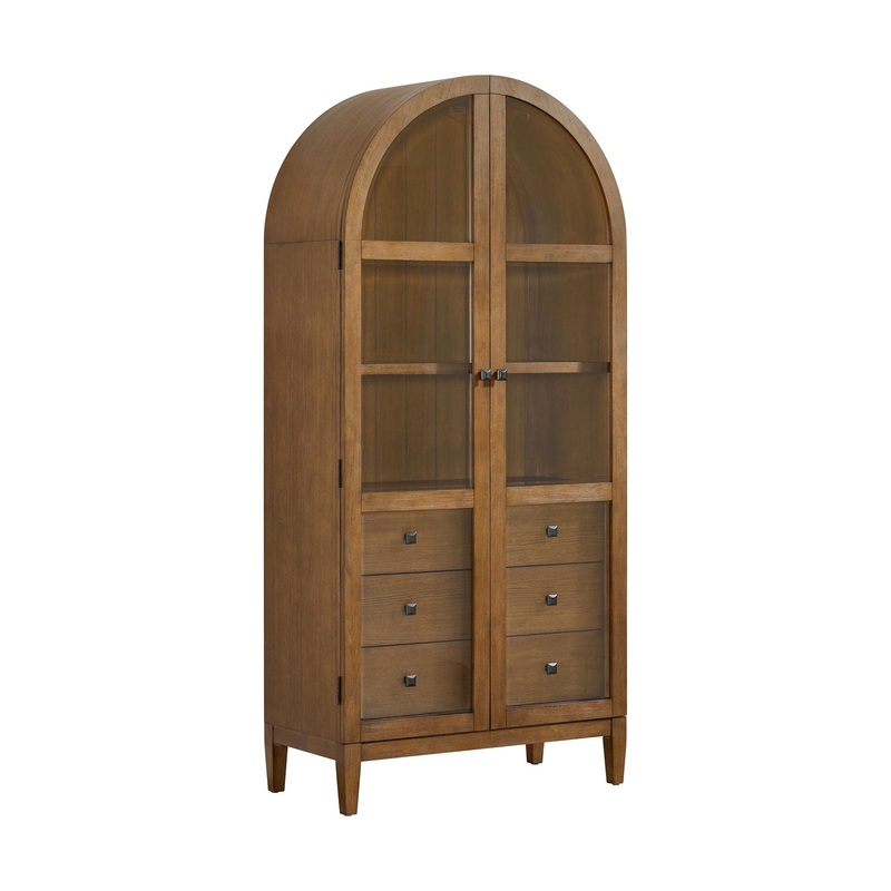 Portico – Display Cabinet – Brown Oak
