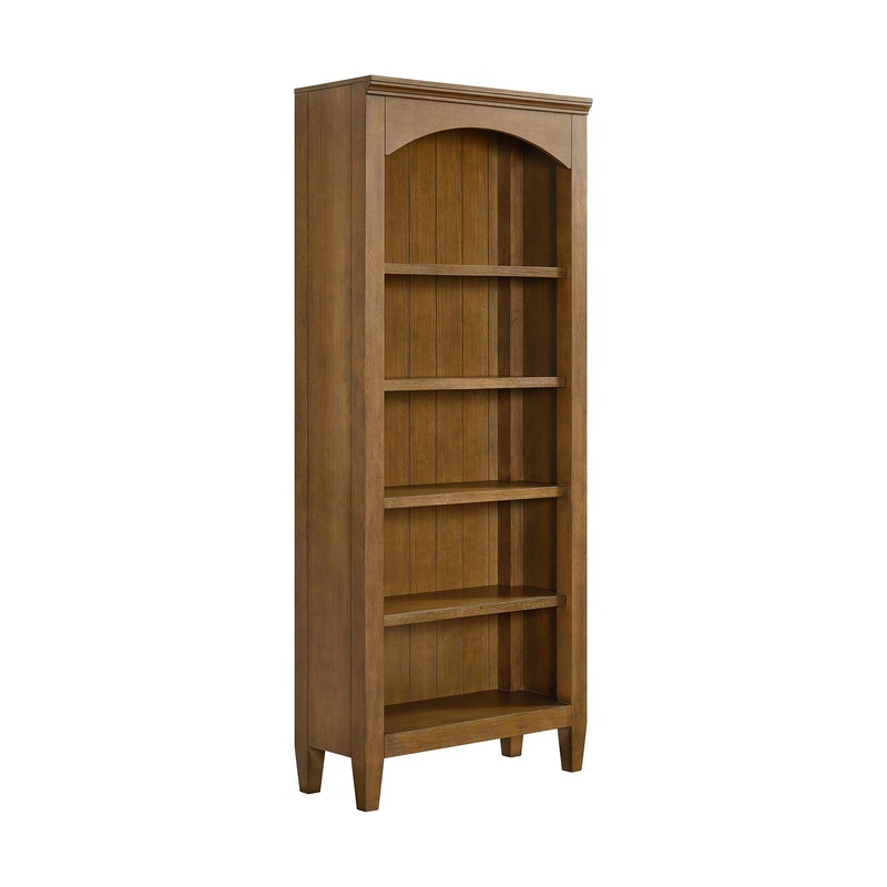 Portico – Open Bookcase – Brown Oak