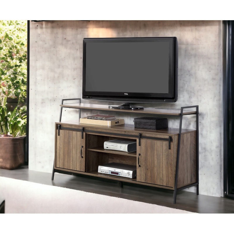 Rashawn – Rustic TV Stand – Oak