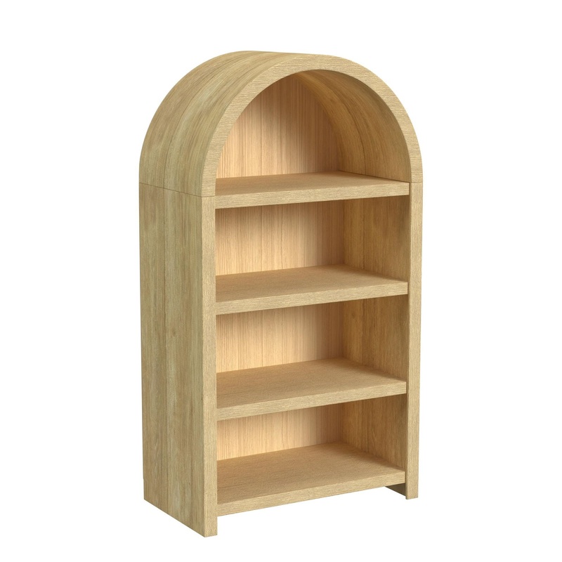 Ridgemont – Open Bookcase|Black|Light Brown