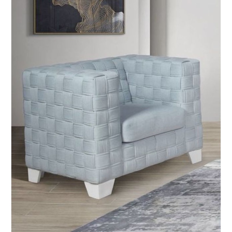 Saree – Chenille Chair – Light Blue