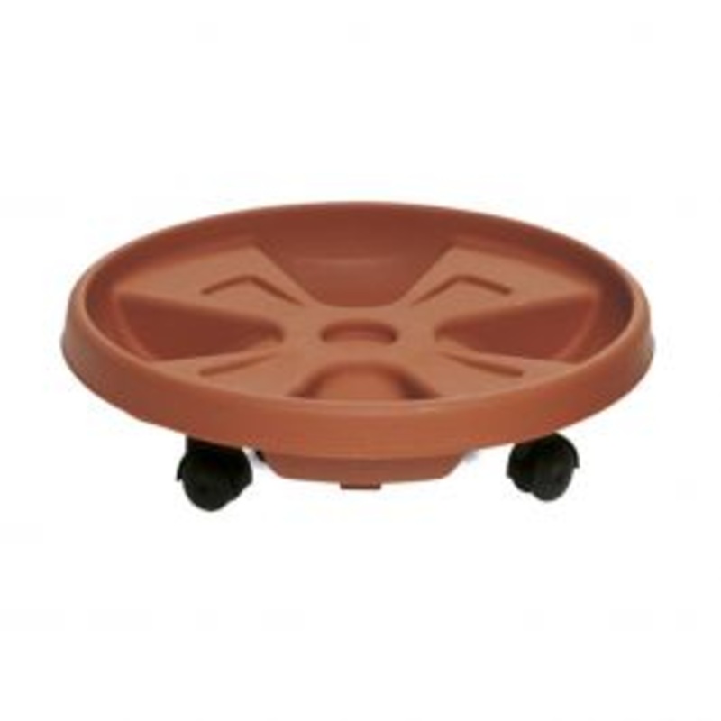 TERRACOTTA ROLLER SAUCER 4 WHEELS 35-3