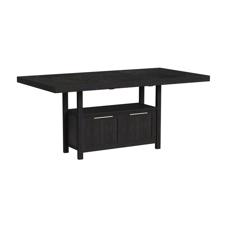 Transcend – Counter Table With Leaf – Charcoal