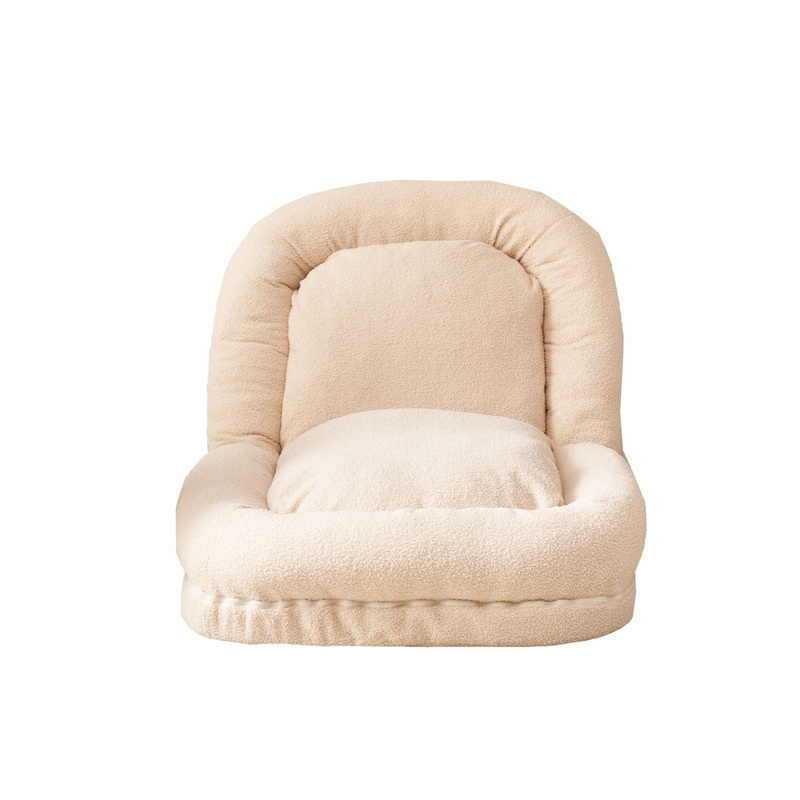 Triple Fold Down Sofa Bed|Beige|Pink|Dark Gray|Light Blue