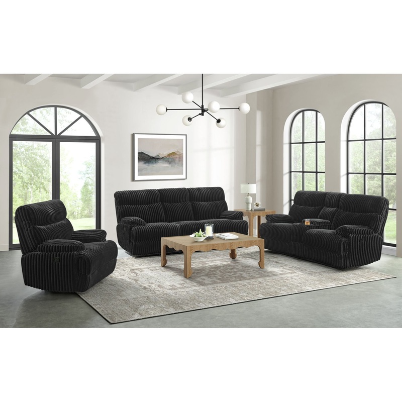 Admiral – Living Room Set|Black|3 Pc. Sofa, Loveseat, Recliner|2 Pc. Sofa, Loveseat