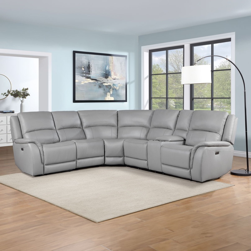 Alexandria – Leather Power Sectional