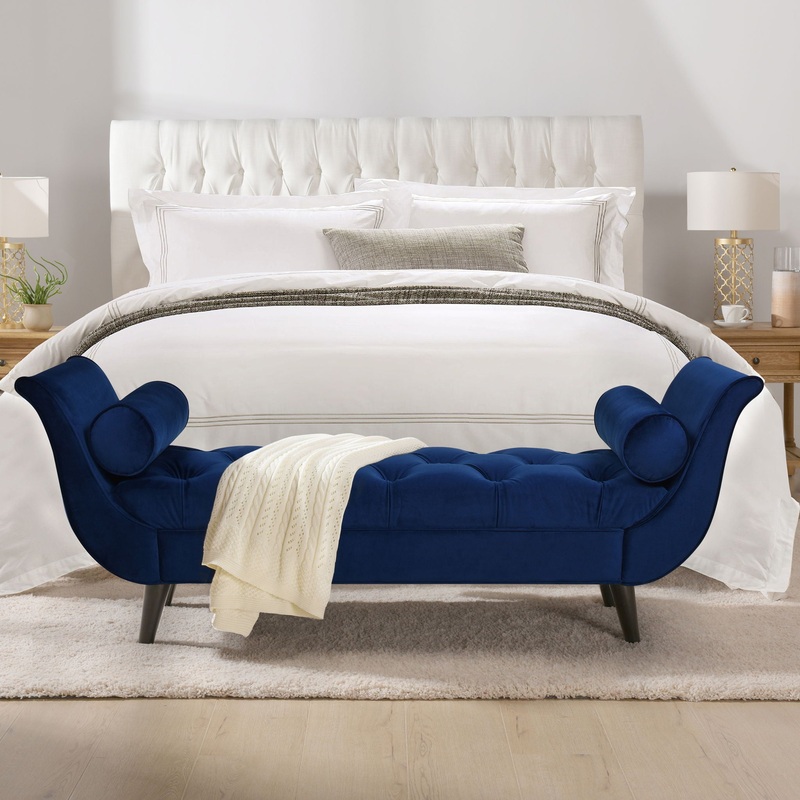 Alma – Tufted Flared Arm Entryway Bench