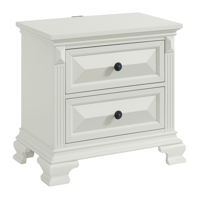 Bridgestone – 2-Drawer Nightstand With USB
