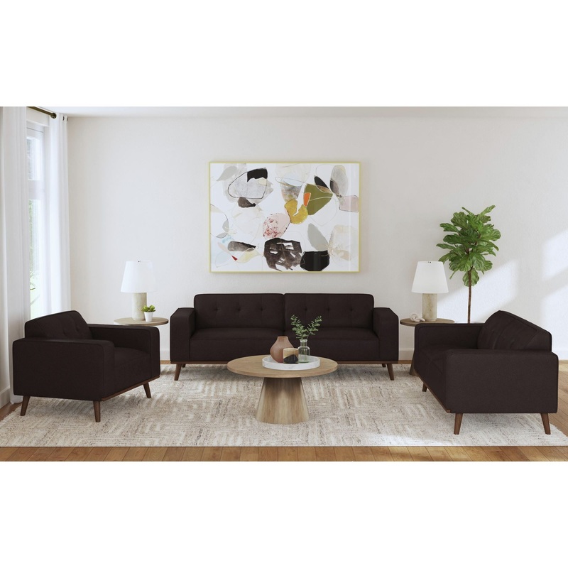 Destiny – Living Room Set|Dark Brown|Light Brown|3 Pc. Sofa, Loveseat, Chair|2 Pc. Sofa, Loveseat