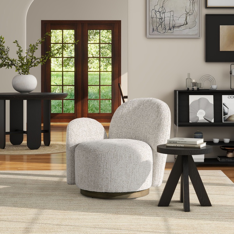 Duo – One-Arm Swivel Accent Chair