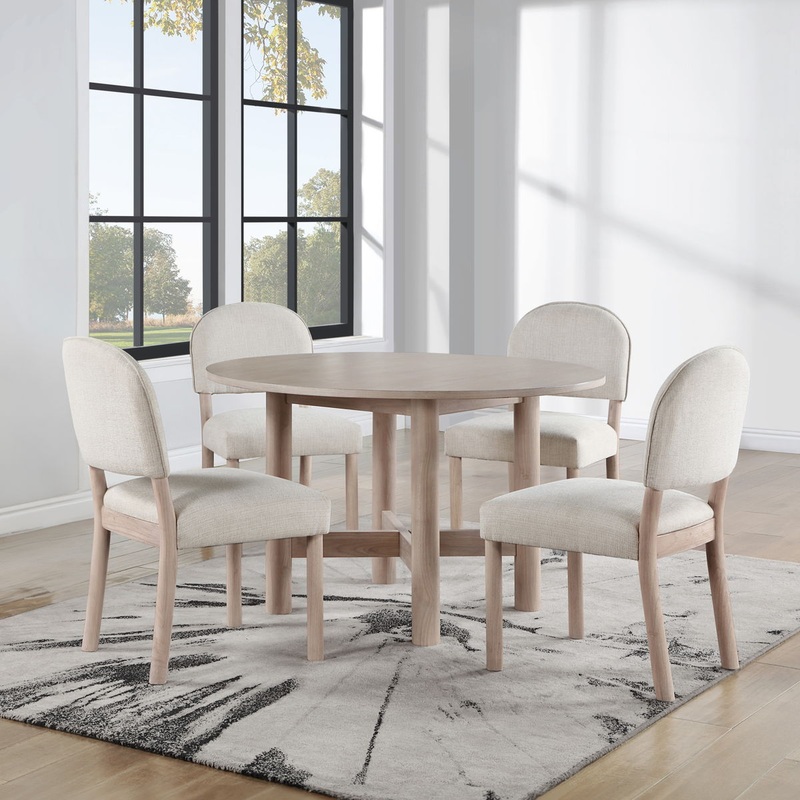 Gabby – Dining Set|Light Brown|5 Pc. Round Table, 4 Side Chairs|5 Pc. Rectangle Table, 4 Side Chairs|7 Pc. Rectangle Table, 6 Side Chairs
