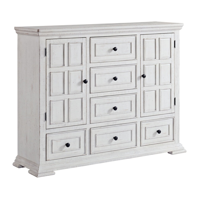Heather – 6-Drawer Dresser|White|Dressers|Dresser & Mirror