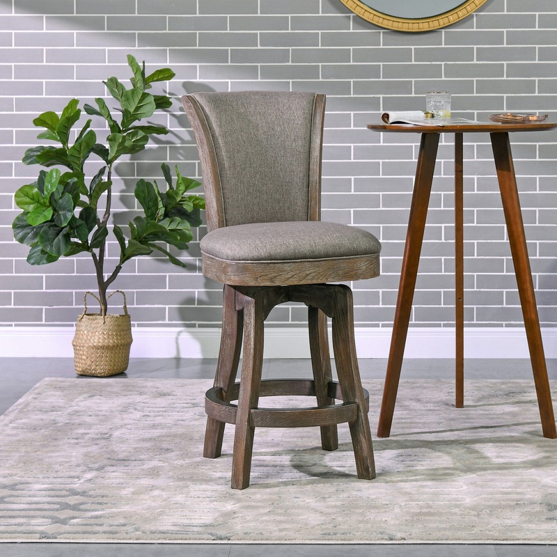 Henry – Armless Swivel Counter Height Bar Stool