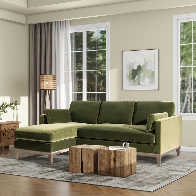 Knox – Modern Farmhouse Reversible Chaise Sectional Sofa