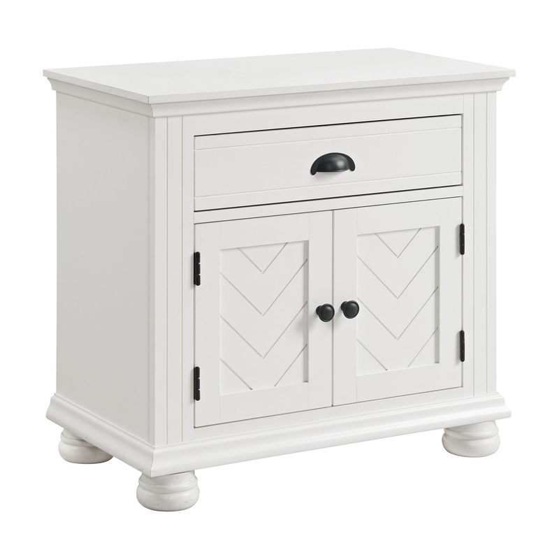 Kona – 1-Drawer Nightstand|White
