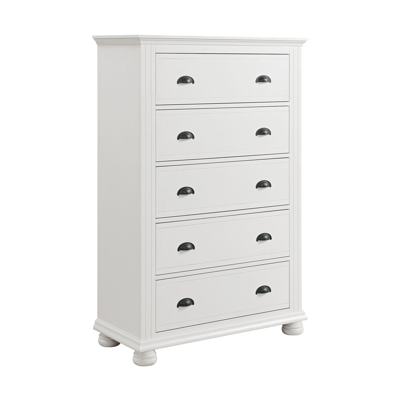Kona – 5-Drawer Chest|White