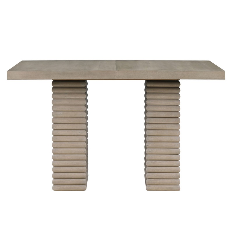 Lily – 60-78 Counter Table With 18 Leaf – Gray