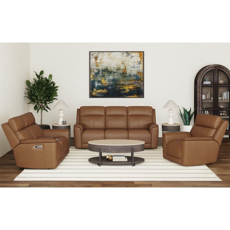 Mustang -Living Room Set|Light Brown|3 Pc. Sofa, Loveseat, Recliner|2 Pc. Sofa, Loveseat