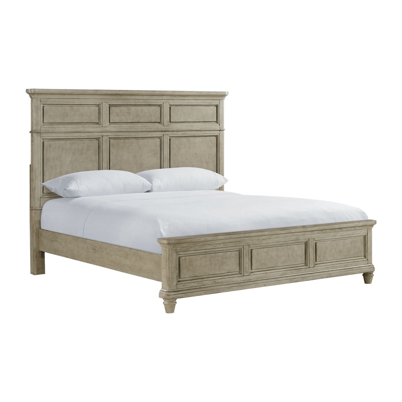 Whit-Ash – Panel Bed|Dark Gray|King|Queen
