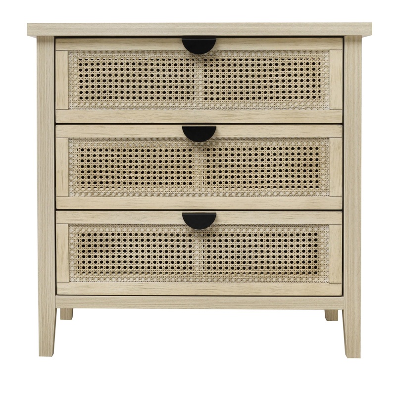 3 Drawer Cabinet, Suitable For Bedroom – Natural