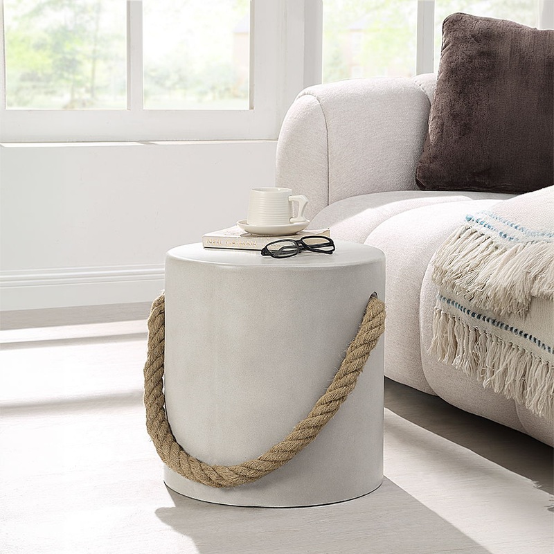 Gene – Accent Table – Natural Gray