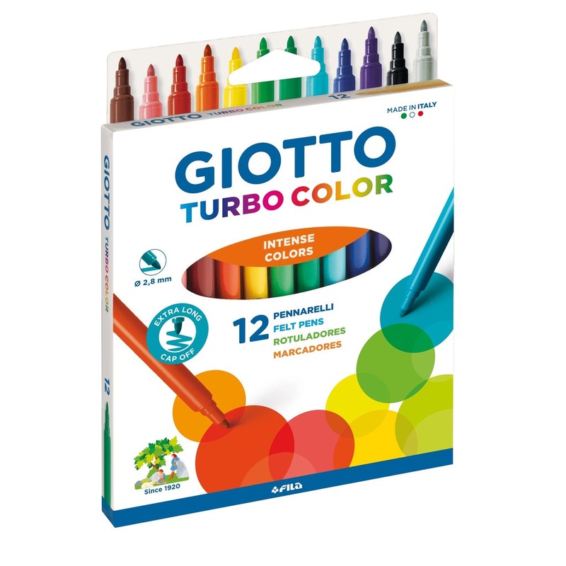 12 GIOTTO TURBO COLOR MARKERS