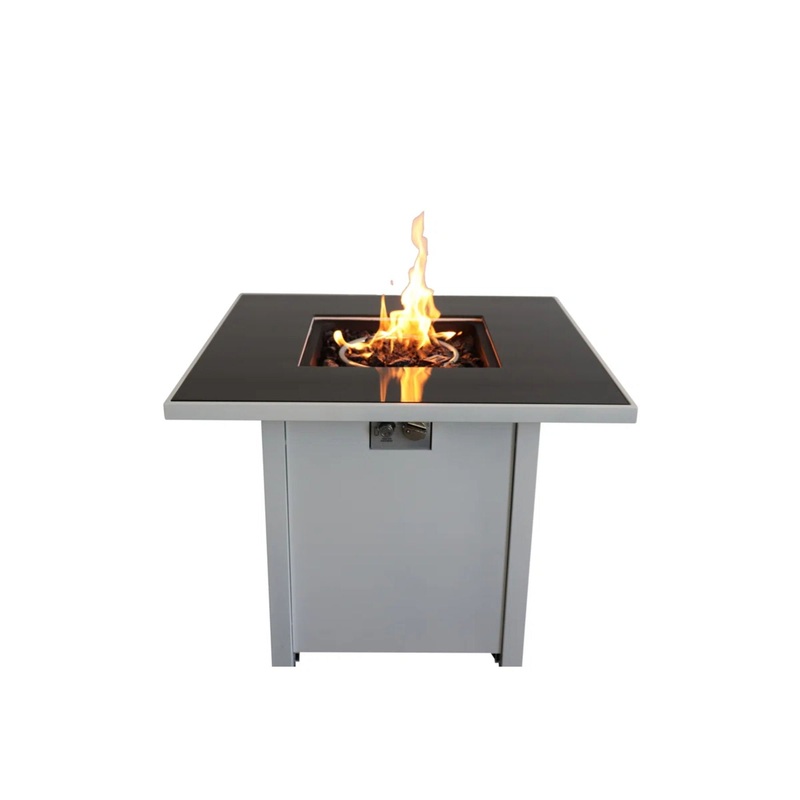Fire Pit With Powder Coated And Top – White