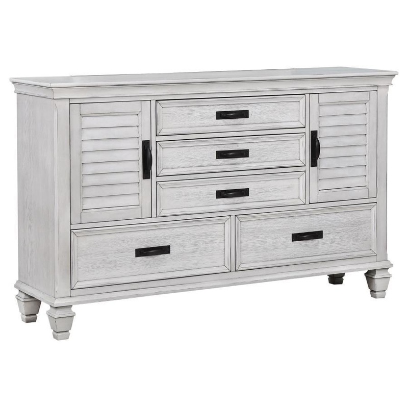 Franco – 5-Drawer Dresser|White