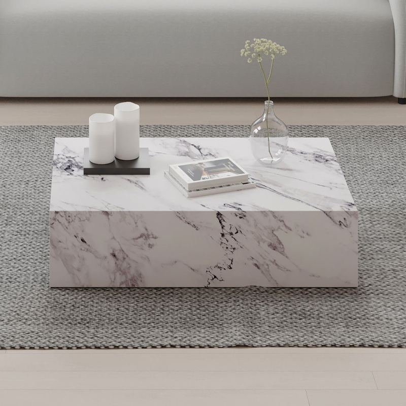 Fritzy – 48 Coffee Table – Engineered Stone