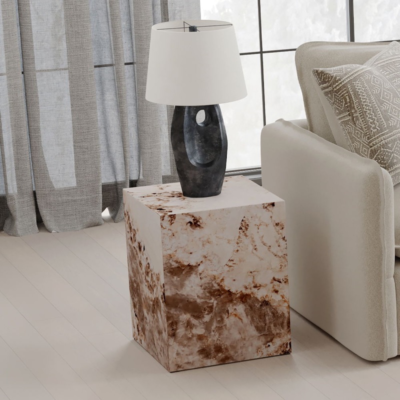 Fultan – End Table – Engineered Stone