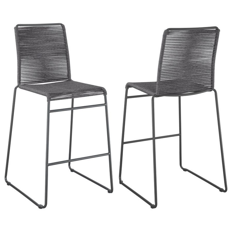 Jerome – Woven Rope Metal Chair (Set of 2)
