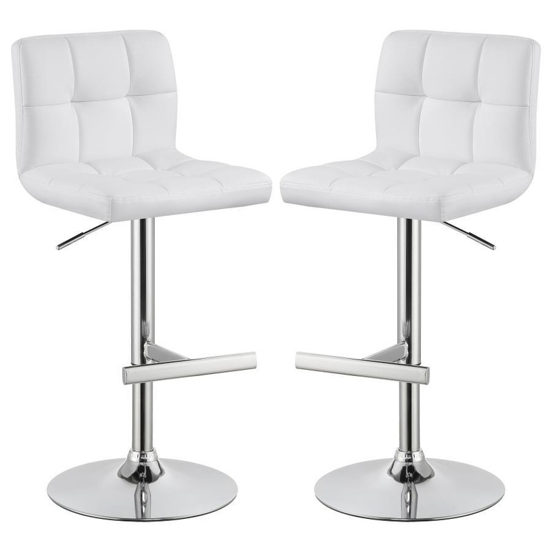 Lenny – Upholstered Adjustable Bar Stool (Set of 2)