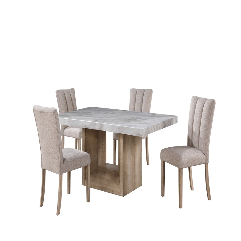 Sheena – 5 Pieces Dining Table Set With Chairs