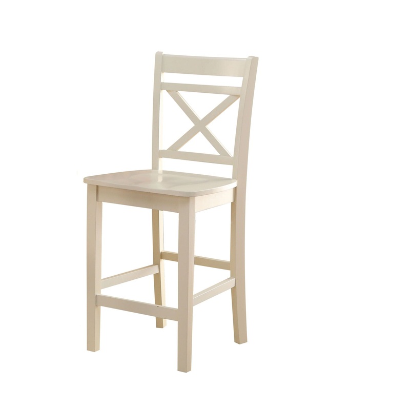 Tartys – Counter Height Chair (Set of 2) – Cream