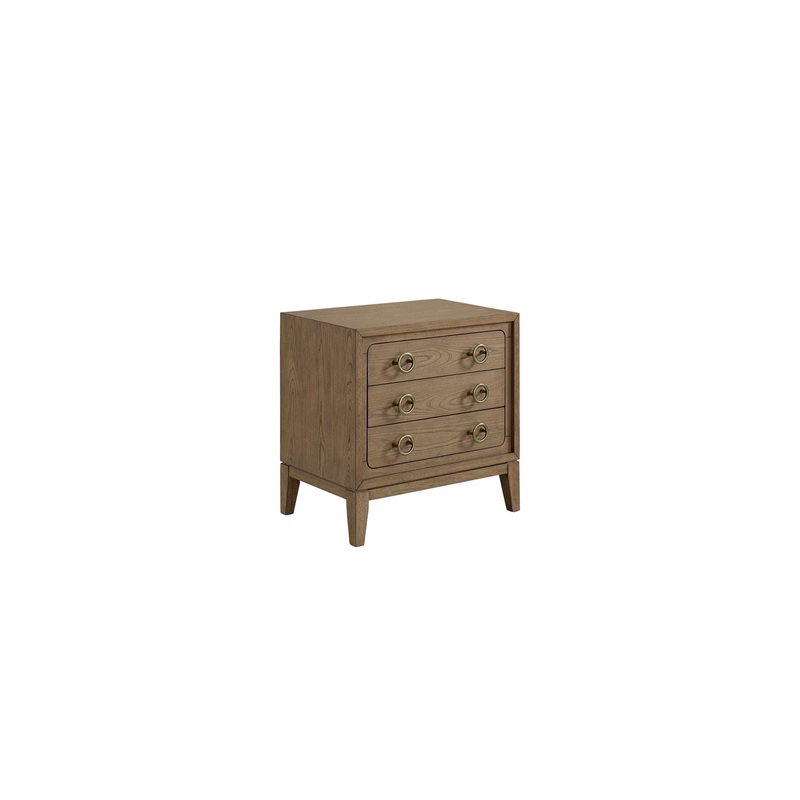 3 Drawer Nightstand With USB – Latte