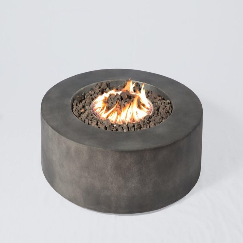 Fibre Reinforced Outdoor Fire Pit Table – Charcoal