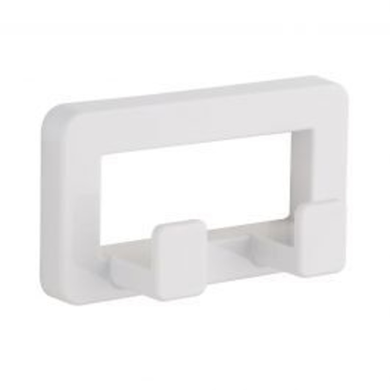 HANGER DOUBLE SCREWS FUNKY WHITE PLAST