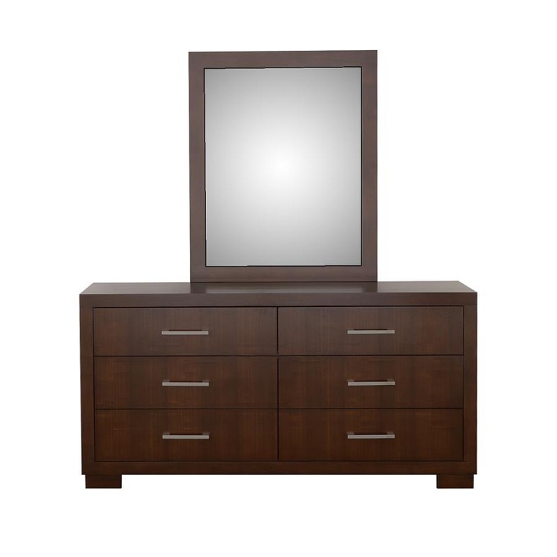 Jessica – Dresser Mirror|Dark Brown|White
