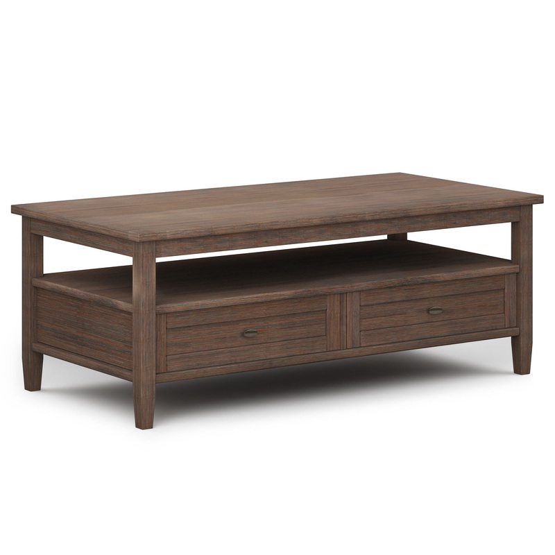 Warm Shaker – Coffee Table – Farmhouse Brown