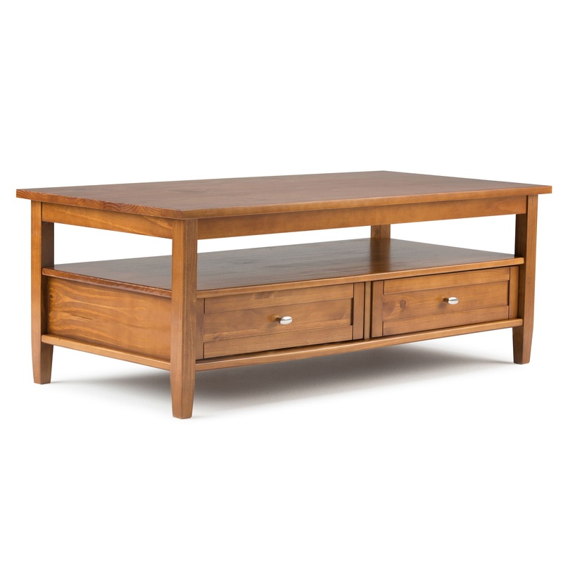 Warm Shaker – Coffee Table – Light Golden Brown